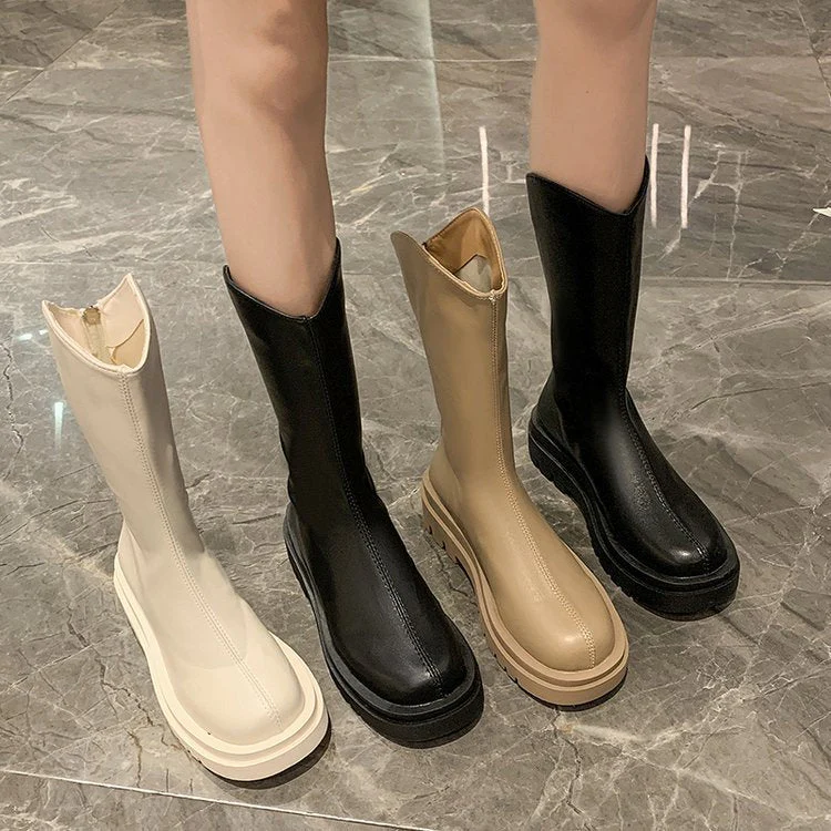Damen Gummi-Stiefel mit Rutschfester Sohle und Hohem Schaft Heidi-Mode - Image 4