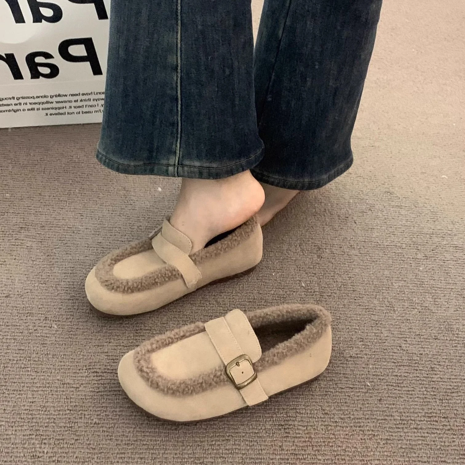 Damen Hauschuhe mit komfortablem Kunstfellrand Heidi Mode - Image 2