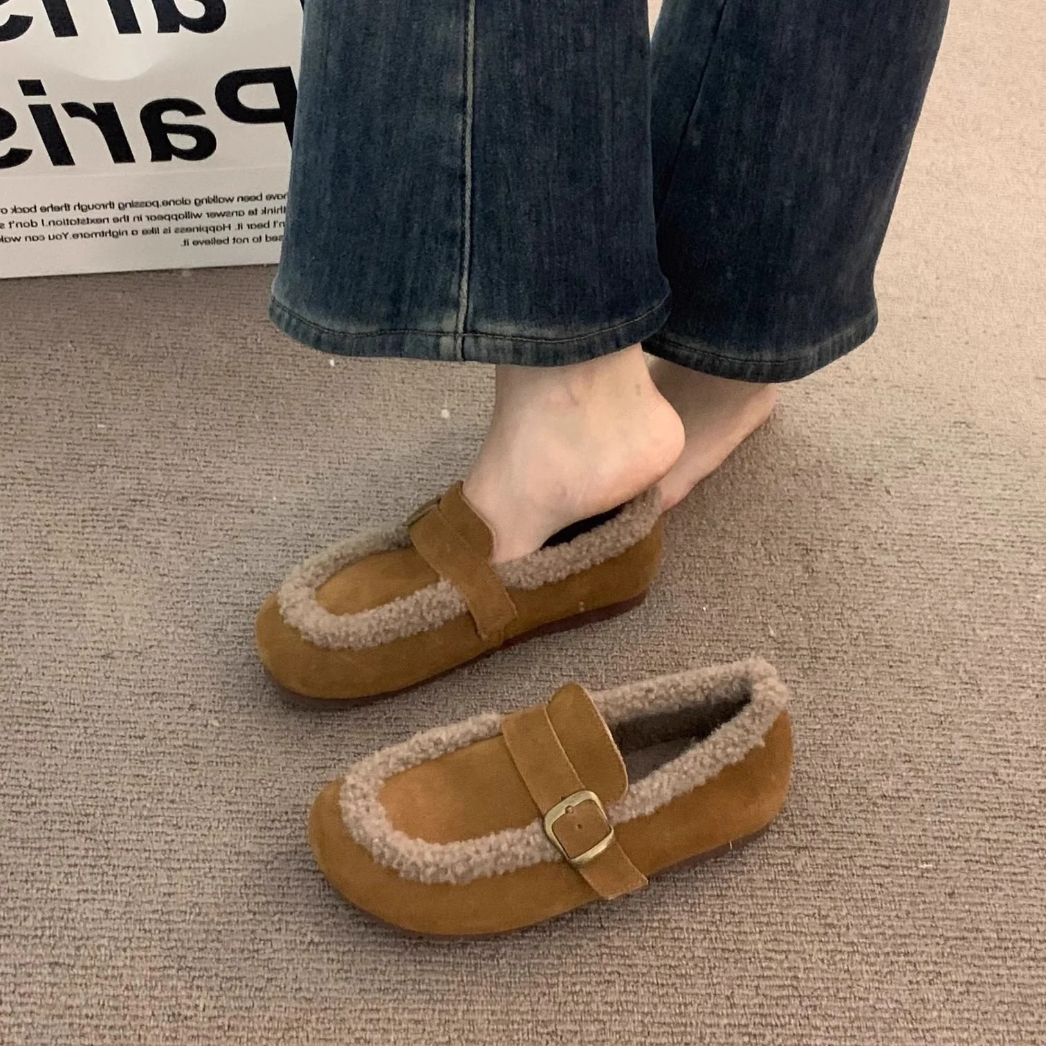 Damen Hauschuhe mit komfortablem Kunstfellrand Heidi Mode - Image 7