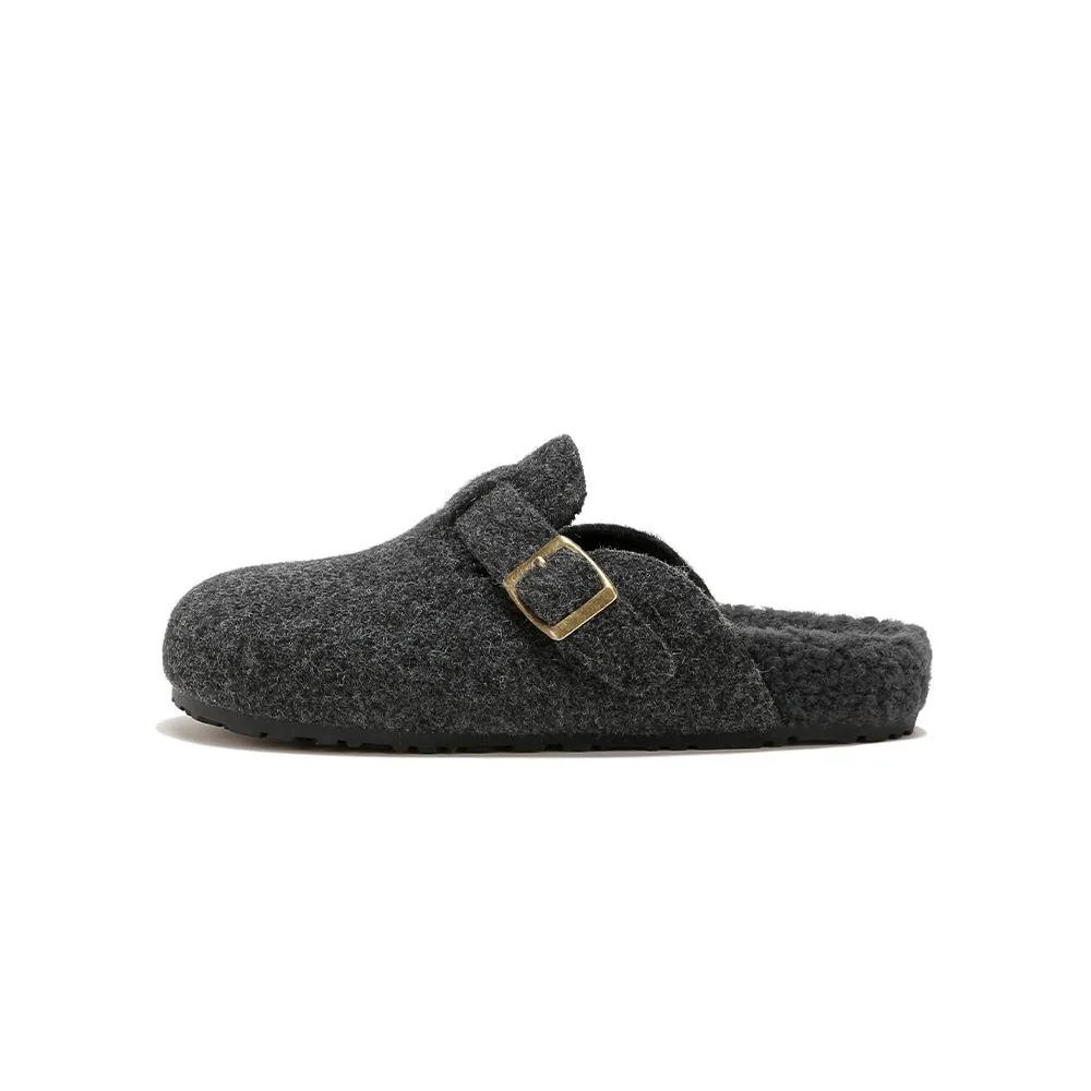 Damen Hausschuhe aus hochwertigem Wollfilz mit dekorativem Riemen und komfortabler Sohle Heidi Mode - Image 5