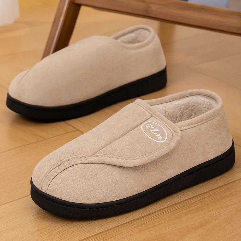 Damen Hausschuhe mit elastischem Klettverschluss und weichem Futter Heidi Mode - Image 3