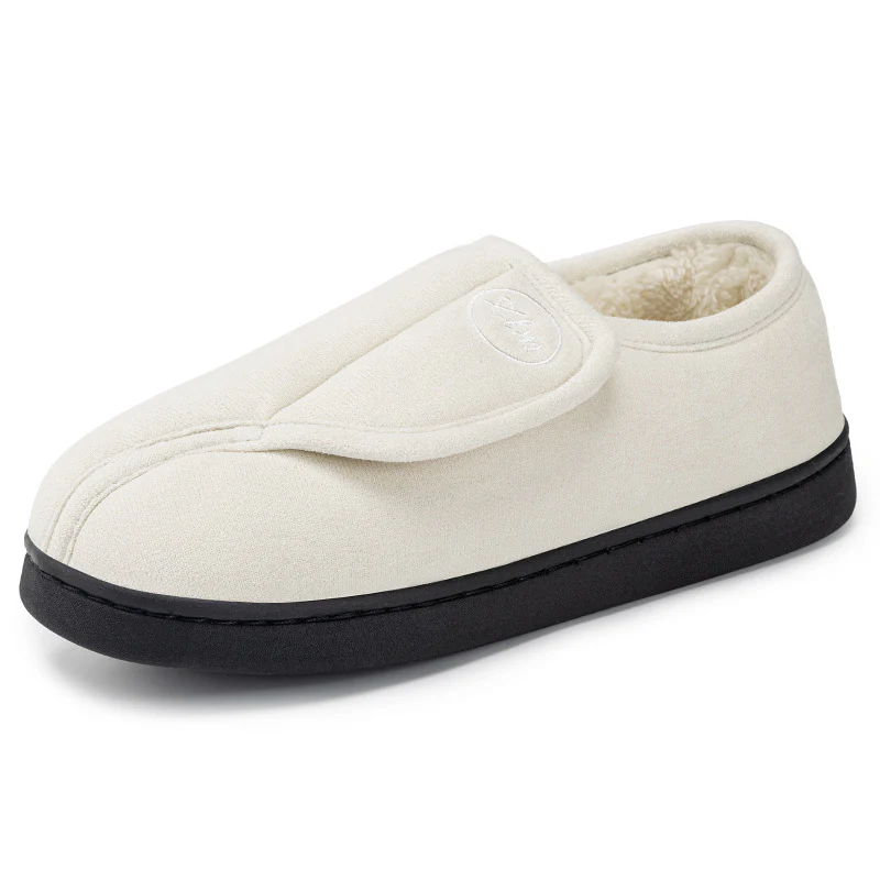 Damen Hausschuhe mit elastischem Klettverschluss und weichem Futter Heidi Mode - Image 5
