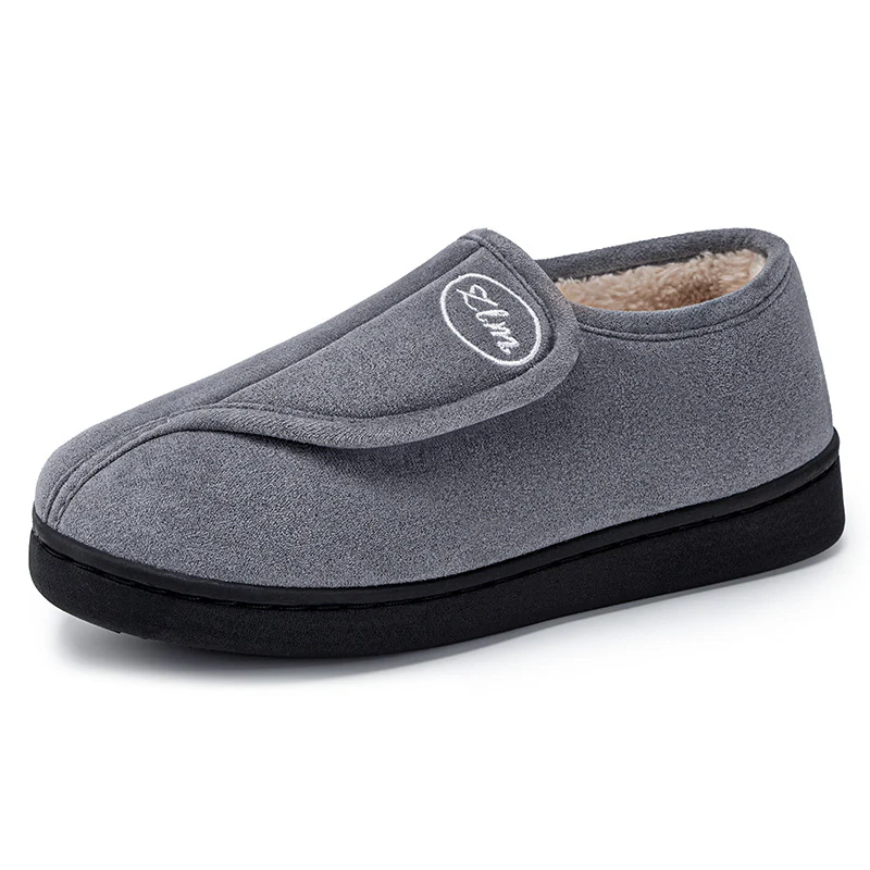 Damen Hausschuhe mit elastischem Klettverschluss und weichem Futter Heidi Mode - Image 9