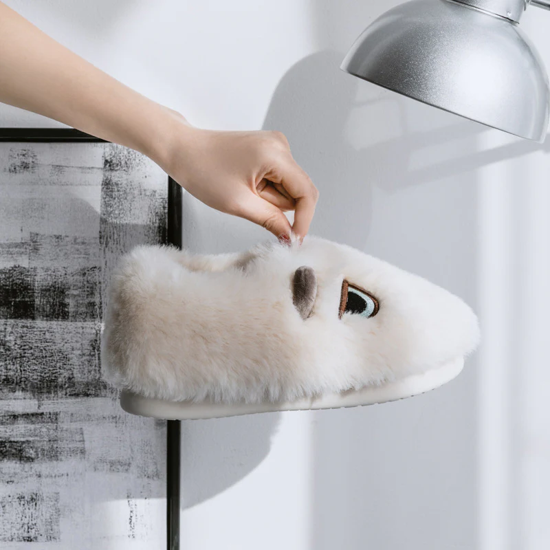 Damen Hausschuhe mit tierischem Motiv und weichem Fleece-Innenfutter Heidi Mode - Image 2