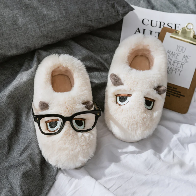 Damen Hausschuhe mit tierischem Motiv und weichem Fleece-Innenfutter Heidi Mode - Image 9