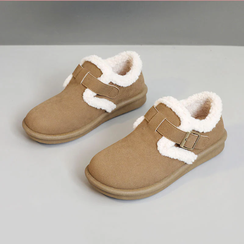 Damen Hausschuhe mit warmem Fleece-Futter und verstellbarem Riemen Heidi Mode - Image 2