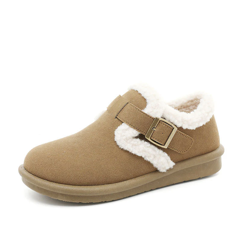 Damen Hausschuhe mit warmem Fleece-Futter und verstellbarem Riemen Heidi Mode - Image 5
