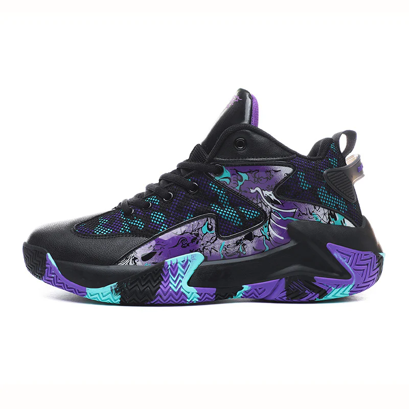 Damen High-Top Basketball-Sneaker mit atmungsaktiver Struktur und rutschfester Sohle Heidi Mode - Image 2