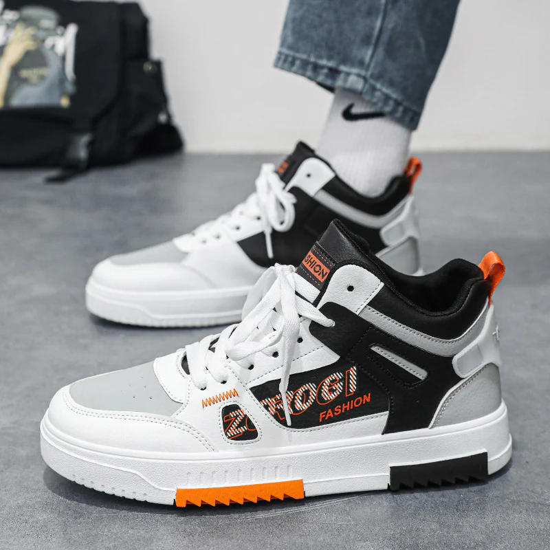Damen High-Top Fashion Sneakers mit atmungsaktiven Einsätzen und rutschfester Sohle Heidi Mode - Image 3