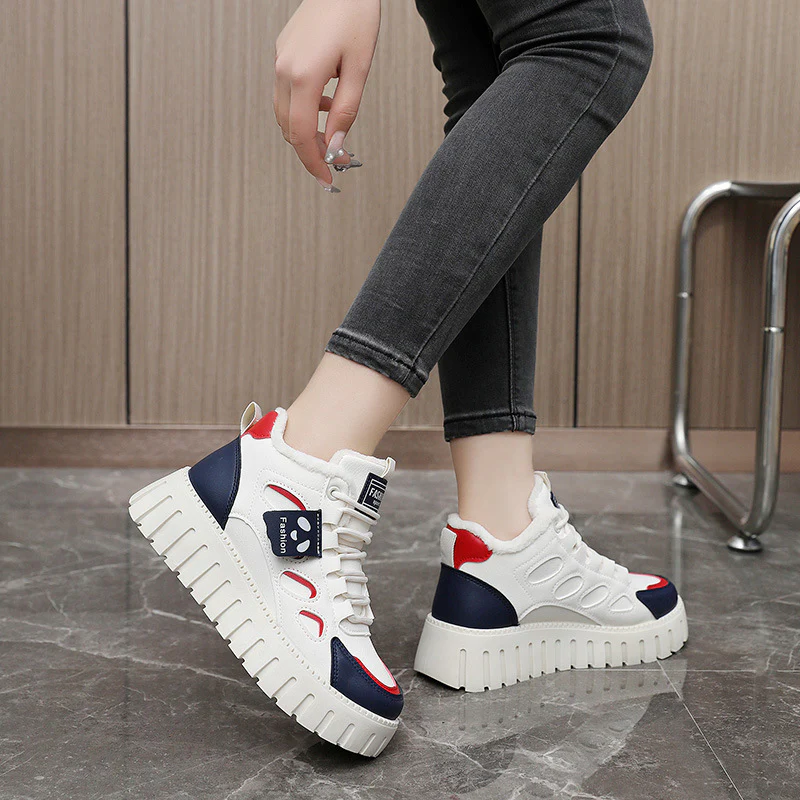 Damen High-Top Sneaker mit bequemer Fütterung und sportlichem Design Heidi Mode - Image 3