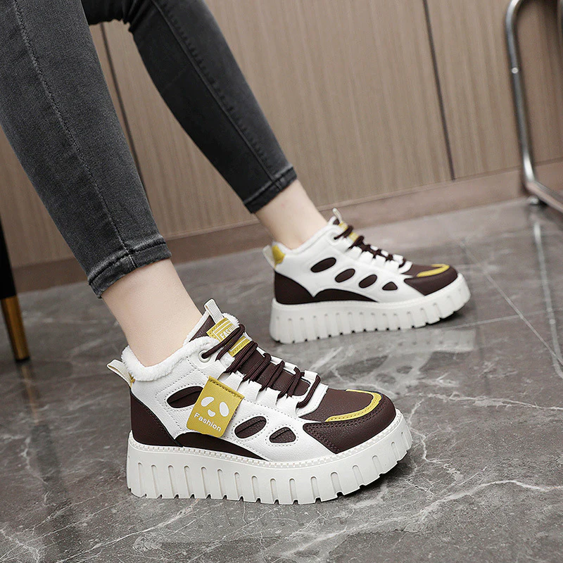 Damen High-Top Sneaker mit bequemer Fütterung und sportlichem Design Heidi Mode - Image 4