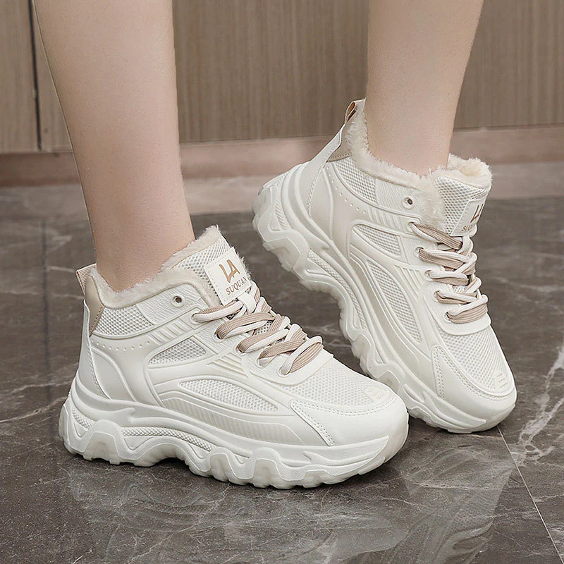Damen High-Top Sneaker mit isolierendem Innenfutter und rutschfester Sohle Heidi Mode - Image 3