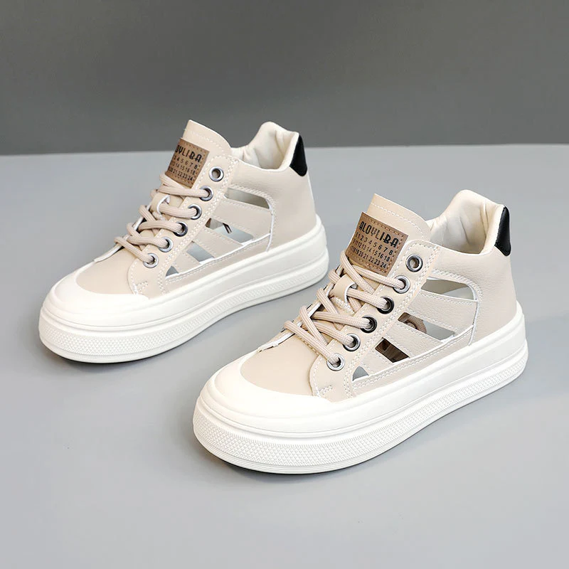 Damen High-Top Sneakers mit atmungsaktiver Oberflächenstruktur und rutschfester Sohle Heidi Mode - Image 2