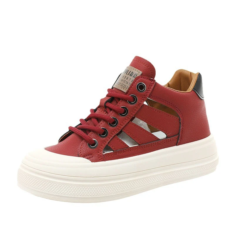 Damen High-Top Sneakers mit atmungsaktiver Oberflächenstruktur und rutschfester Sohle Heidi Mode - Image 5