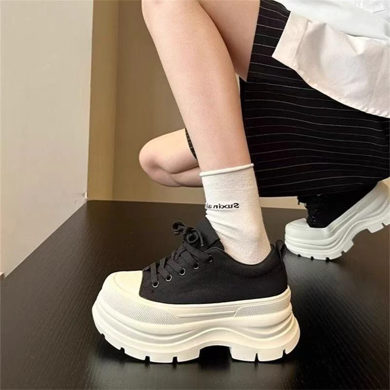 Damen High-Top Sneakers mit dicker Sohle und atmungsaktivem Obermaterial Heidi Mode - Image 5