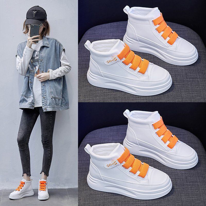 Damen High-Top Sneakers mit elastischem Klettverschluss und dämpfender Sohle Heidi Mode - Image 3