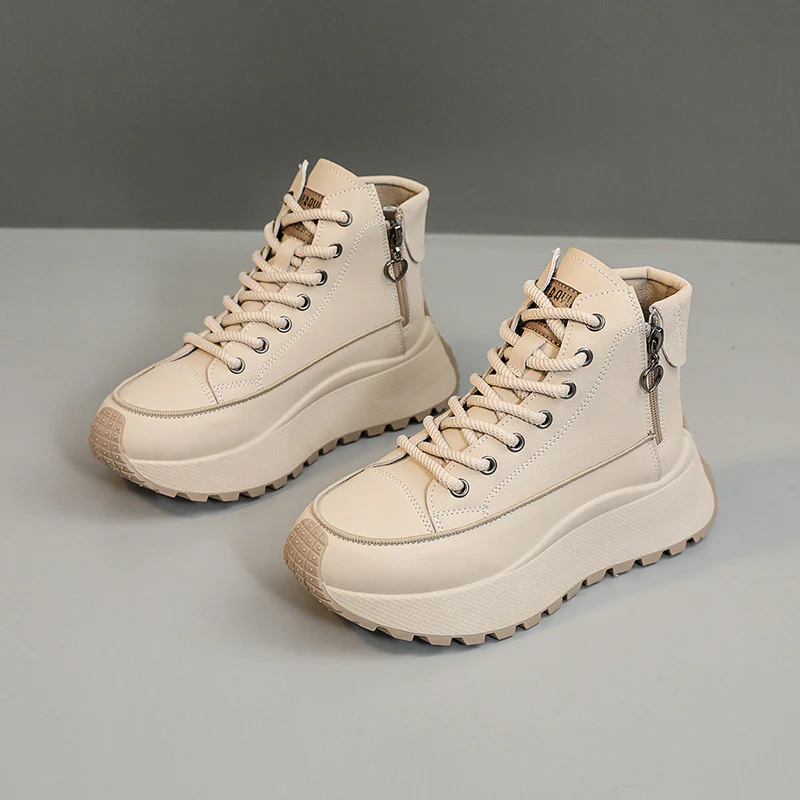 Damen High-Top Sneakers mit elegantem Reißverschluss und dämpfender Laufsohle Heidi Mode - Image 2