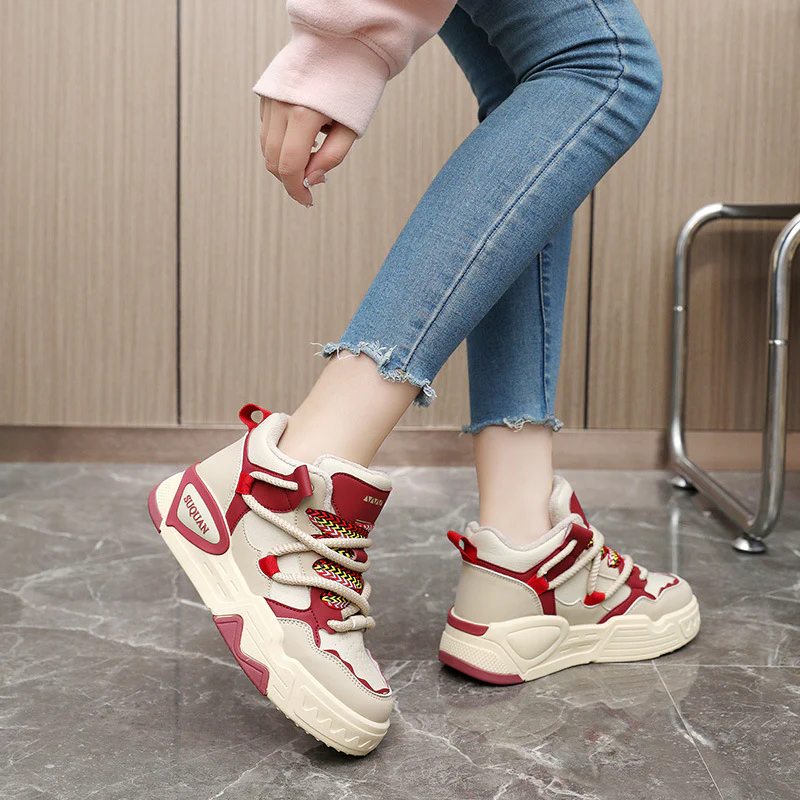 Damen High-Top Sneakers mit ergonomischem Dämpfungssystem und modischem Design Heidi Mode - Image 4