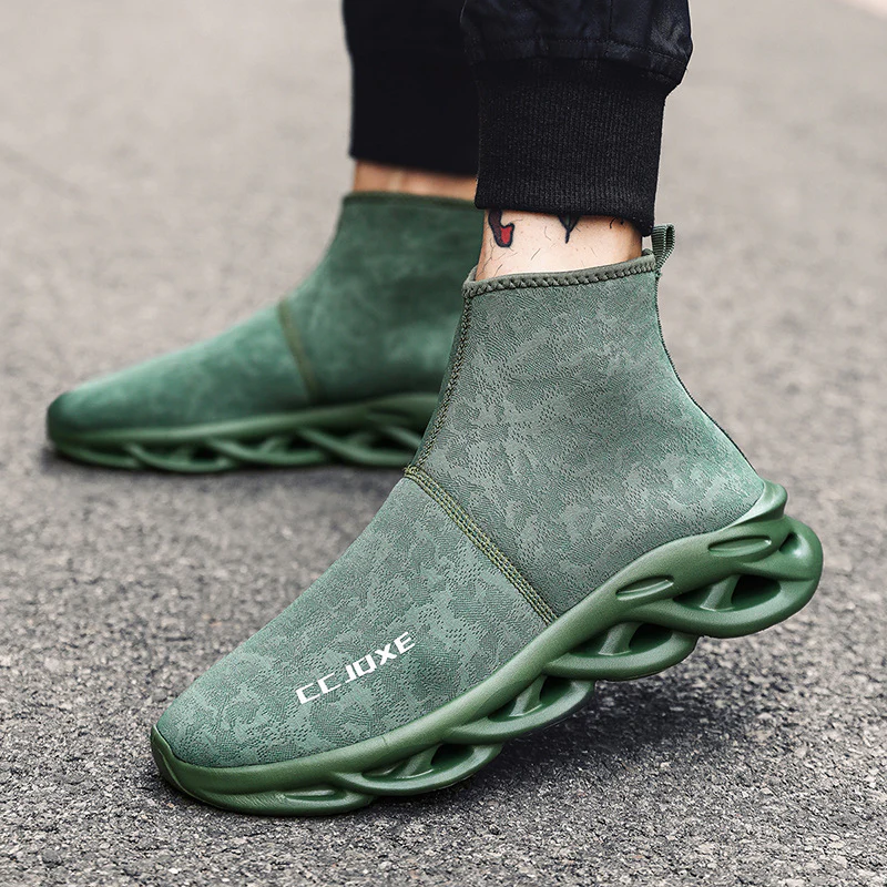 Damen High-Top Sneakers mit flexiblem Gehkomfort und atmungsaktivem Obermaterial Heidi Mode - Image 2