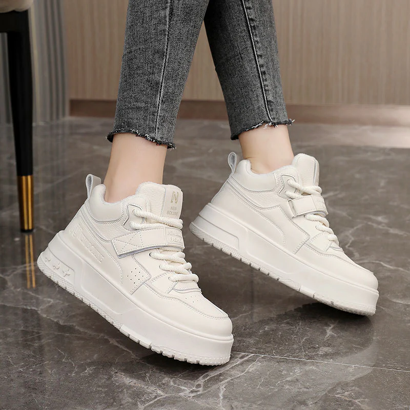 Damen High-Top Sneakers mit gefüttertem Innenbereich und Klettverschluss Heidi Mode - Image 3
