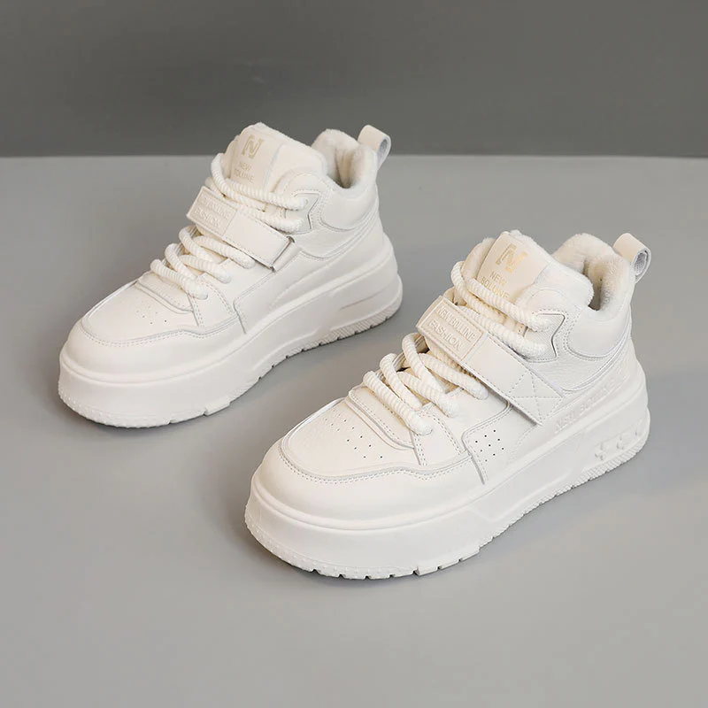 Damen High-Top Sneakers mit gefüttertem Innenbereich und Klettverschluss Heidi Mode - Image 7