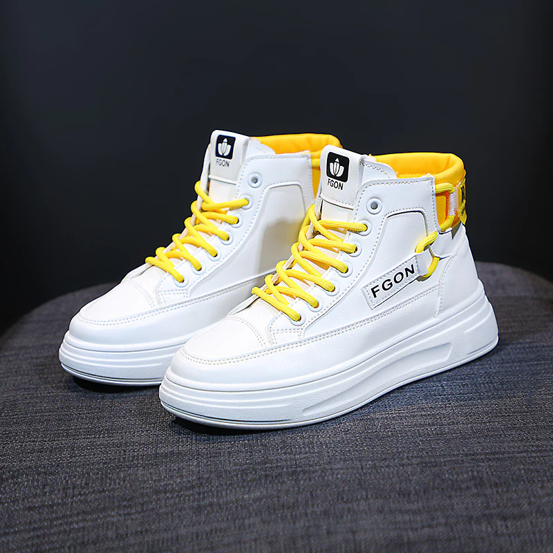 Damen High-Top Sneakers mit innovativem Schnürsystem und atmungsaktivem Innenfutter Heidi Mode - Image 6