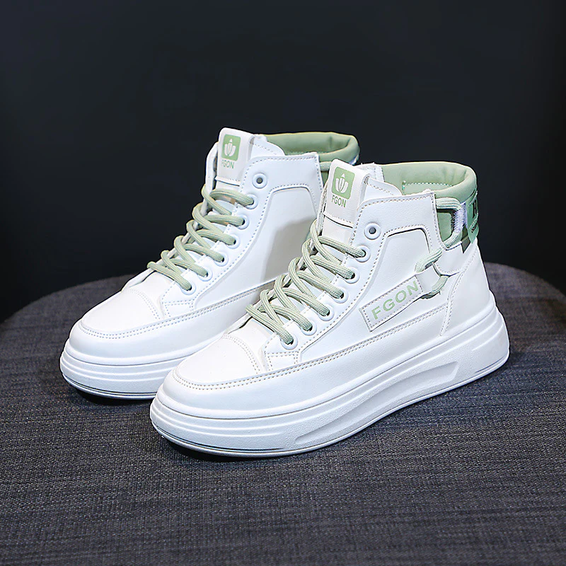 Damen High-Top Sneakers mit innovativem Schnürsystem und atmungsaktivem Innenfutter Heidi Mode - Image 8