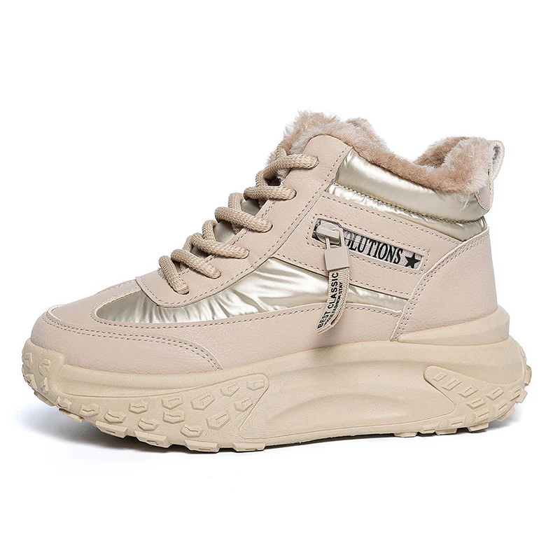 Damen High-Top Sneakers mit isolierendem Fleece-Futter und rutschfester Laufsohle Heidi Mode - Image 5