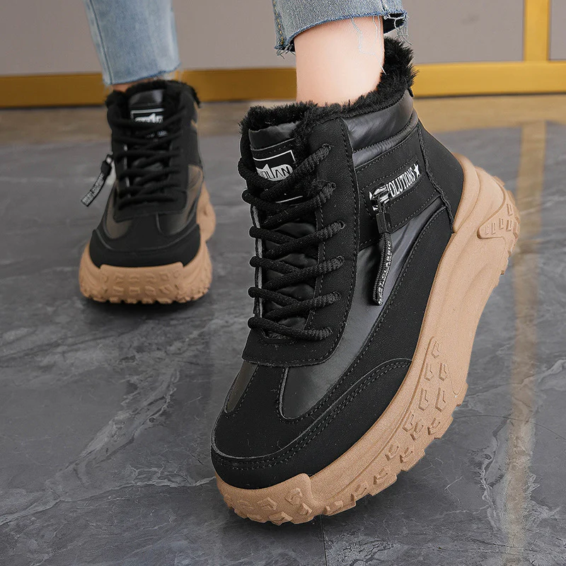 Damen High-Top Sneakers mit isolierendem Fleece und rutschfester Profilsohle Heidi Mode - Image 3