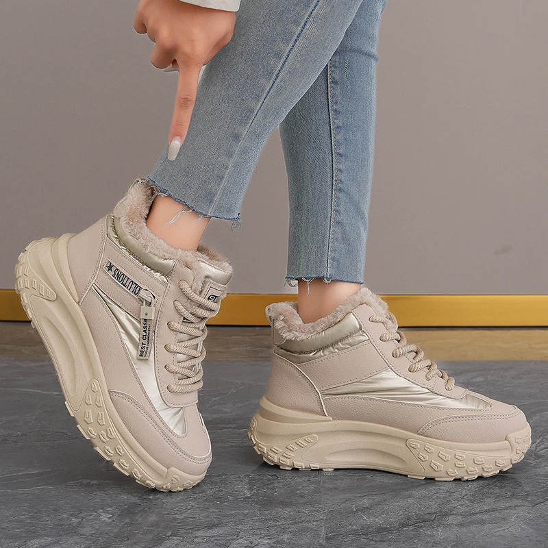 Damen High-Top Sneakers mit isolierendem Fleece und rutschfester Profilsohle Heidi Mode - Image 4