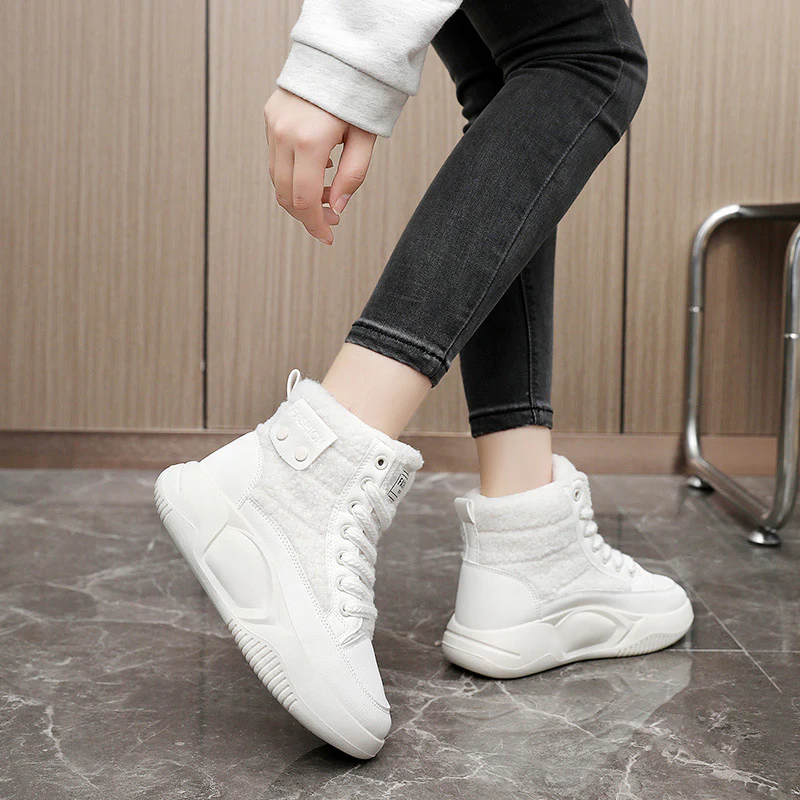Damen High-Top Sneakers mit isolierendem Innenfutter und rutschfester Sohle Heidi Mode - Image 3