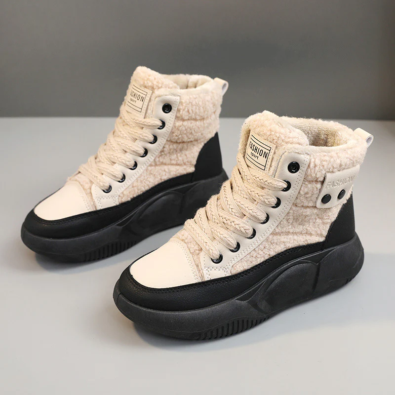 Damen High-Top Sneakers mit isolierendem Innenfutter und rutschfester Sohle Heidi Mode - Image 8