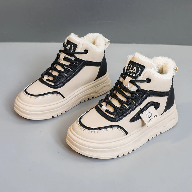 Damen High-Top Sneakers mit kuscheligem Fleece-Futter und rutschfester Sohle Heidi Mode - Image 7