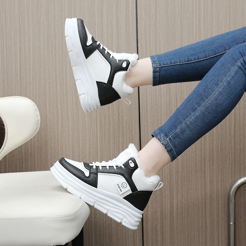 Damen High-Top Sneakers mit kuscheligem Innenfutter und dämpfender Sohle Heidi Mode - Image 3