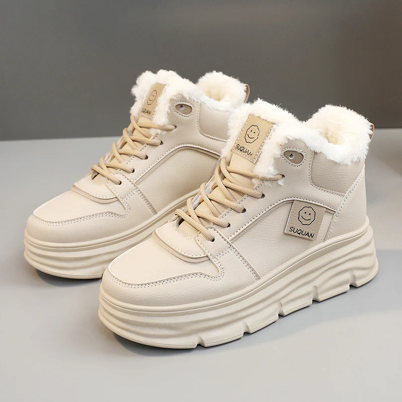 Damen High-Top Sneakers mit kuscheligem Innenfutter und dämpfender Sohle Heidi Mode - Image 6