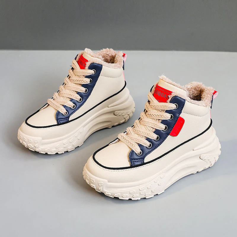 Damen High-Top Sneakers mit kuscheligem Innenfutter und rutschfester Profilsohle Heidi Mode - Image 8