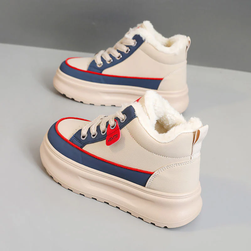Damen High-Top Sneakers mit kuscheligem Innenfutter und rutschfester Sohle Heidi Mode - Image 2