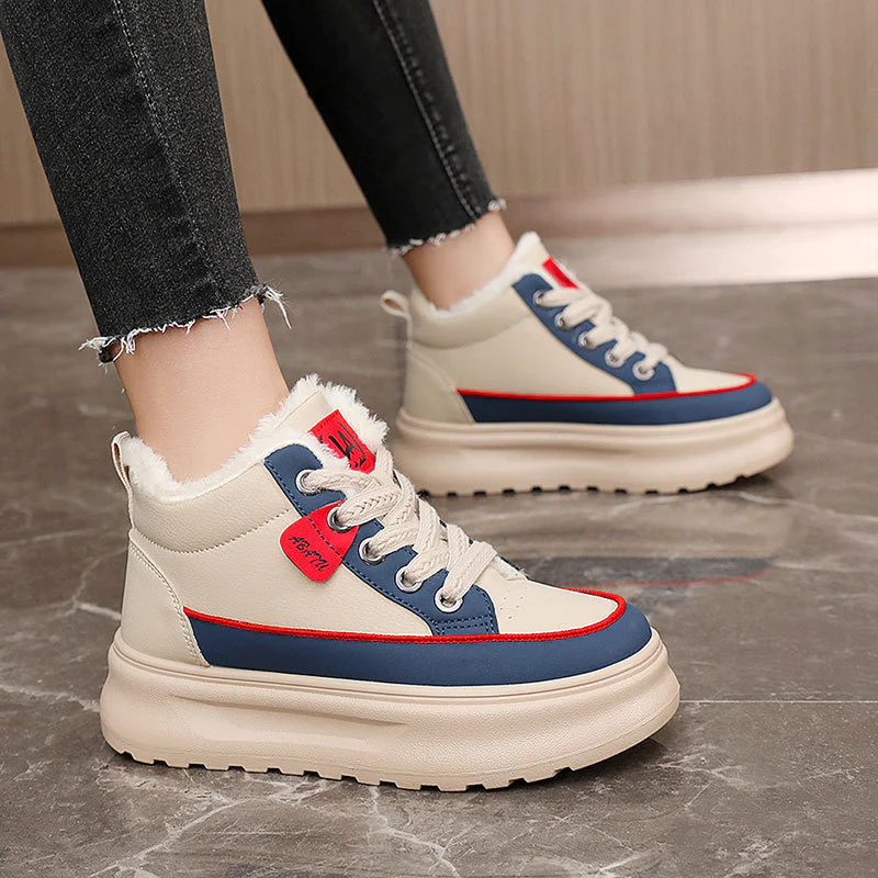 Damen High-Top Sneakers mit kuscheligem Innenfutter und rutschfester Sohle Heidi Mode - Image 4