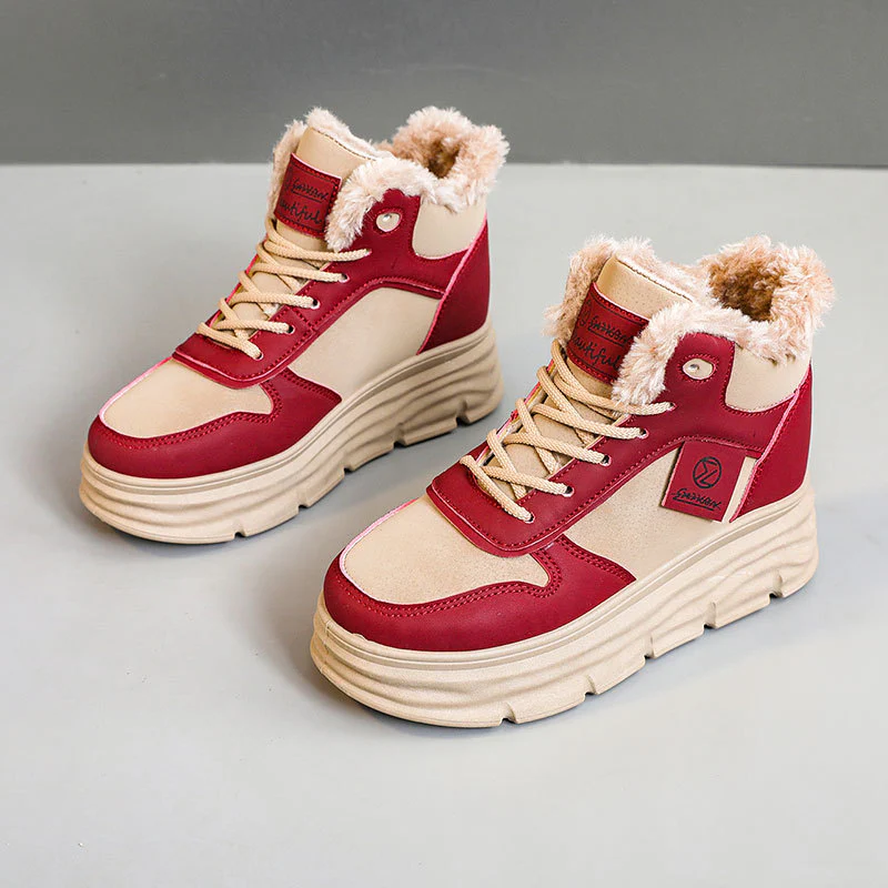 Damen High-Top Sneakers mit kuscheligem Innenfutter und sportlichem Profil Heidi Mode - Image 7