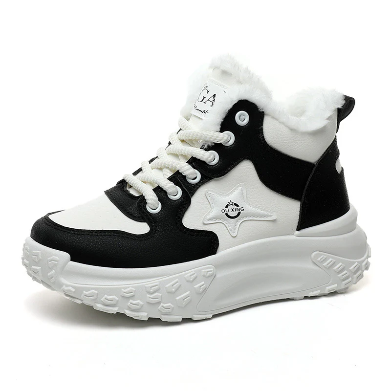 Damen High-Top Sneakers mit kuscheligem Warmfutter und rutschfester Sohle Heidi Mode - Image 5