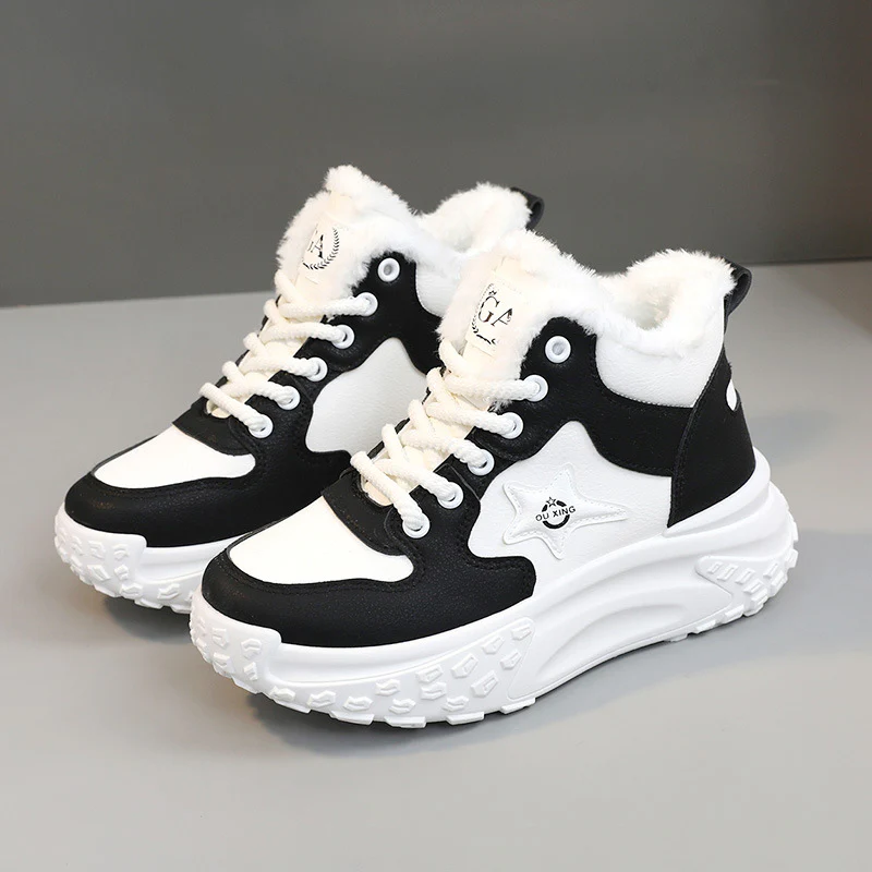 Damen High-Top Sneakers mit kuscheligem Warmfutter und rutschfester Sohle Heidi Mode - Image 6