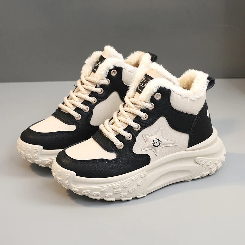 Damen High-Top Sneakers mit kuscheligem Warmfutter und rutschfester Sohle Heidi Mode - Image 8