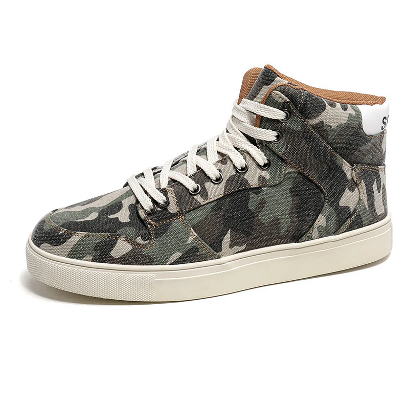 Damen High-Top Sneakers mit modernem Camouflage-Design und gepolsterter Knöchelstütze Heidi Mode - Image 7