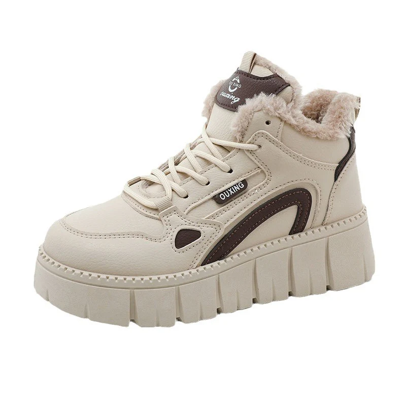 Damen High-Top Sneakers mit plüschiger Innenausstattung und rutschfester Sohle Heidi Mode - Image 5
