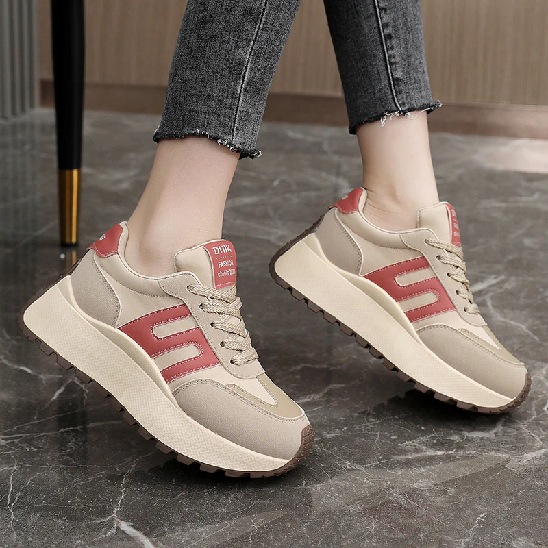 Damen High-Top Sneakers mit sportlichem Profil und rutschfester Sohle Heidi Mode - Image 3