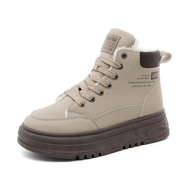 Damen High-Top Sneakers mit warmem Fleece-Futter und rutschfester Laufsohle Heidi Mode - Image 5