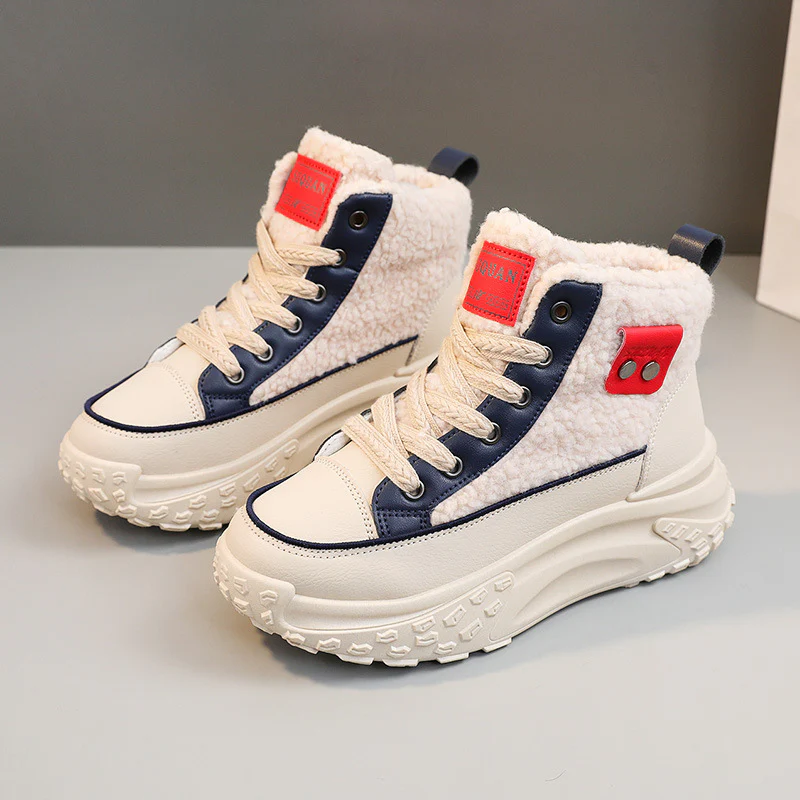 Damen High-Top Sneakers mit warmem Fleece-Futter und rutschfester Sohle Heidi Mode - Image 6