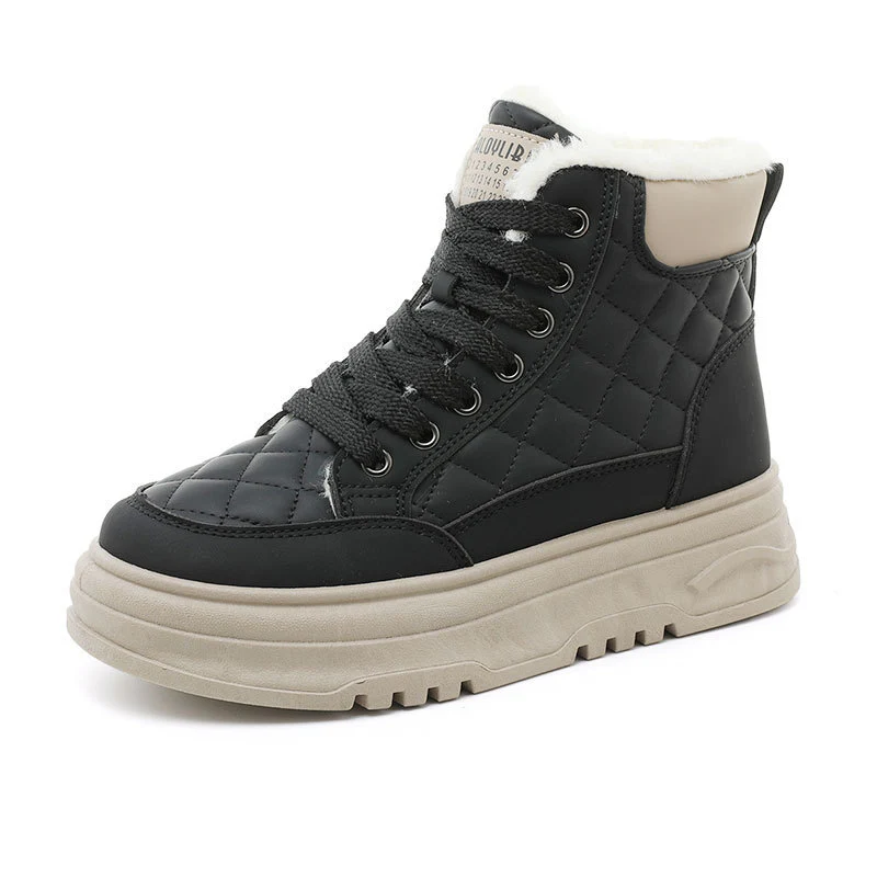 Damen High-Top Sneakers mit warmem Fleece-Futter und rutschfester Sohle Heidi Mode - Image 5
