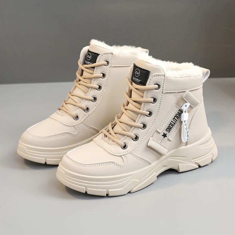 Damen High-Top Sneakers mit warmem Fleece-Innenfutter und rutschfester Sohle Heidi Mode - Image 7