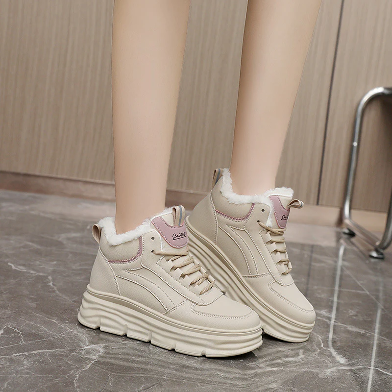 Damen High-Top Sneakers mit warmem Innenfutter und dämpfender Sohle Heidi Mode - Image 2